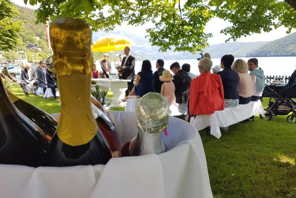 Hochzeit in der See-Villa